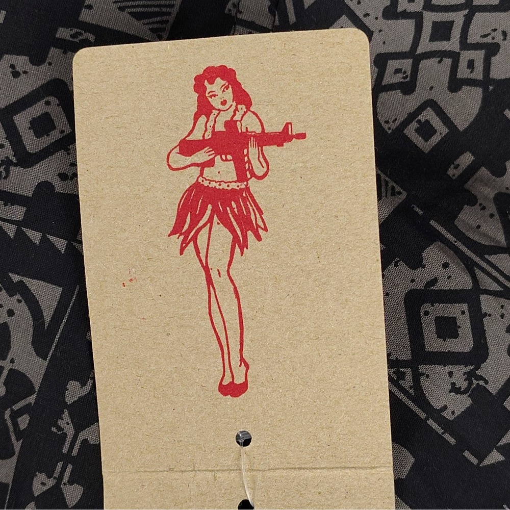 Magpul Kaneohe Short Sleeve Shirt 3XL Grey Black Tribal Hula Girl Aloha MAG767 - Picture 14 of 16